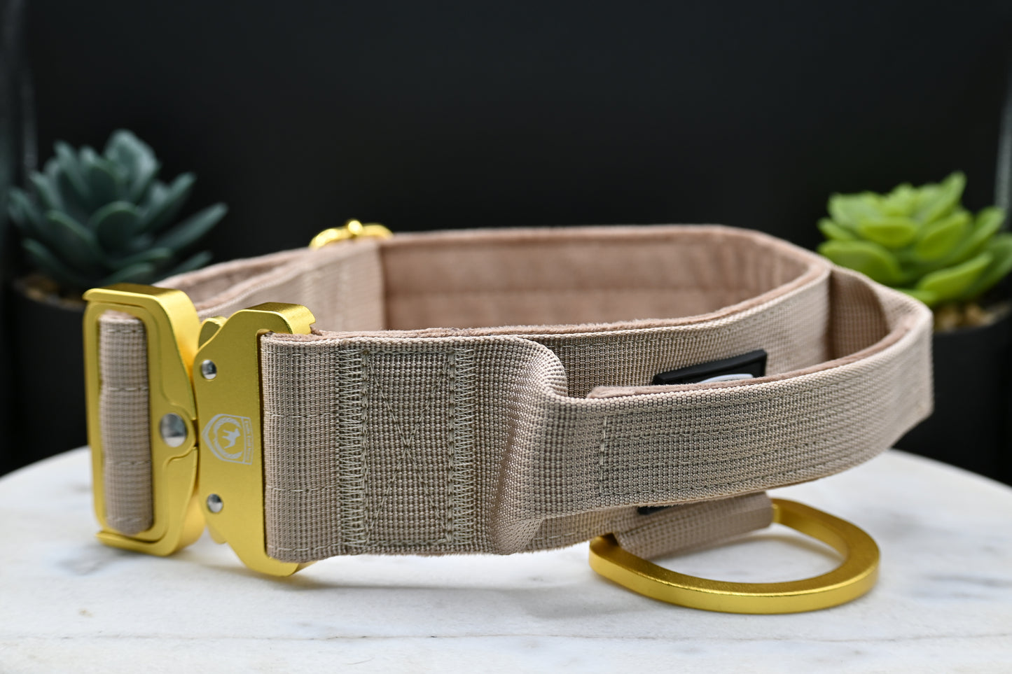 Combat collar | cream velvet