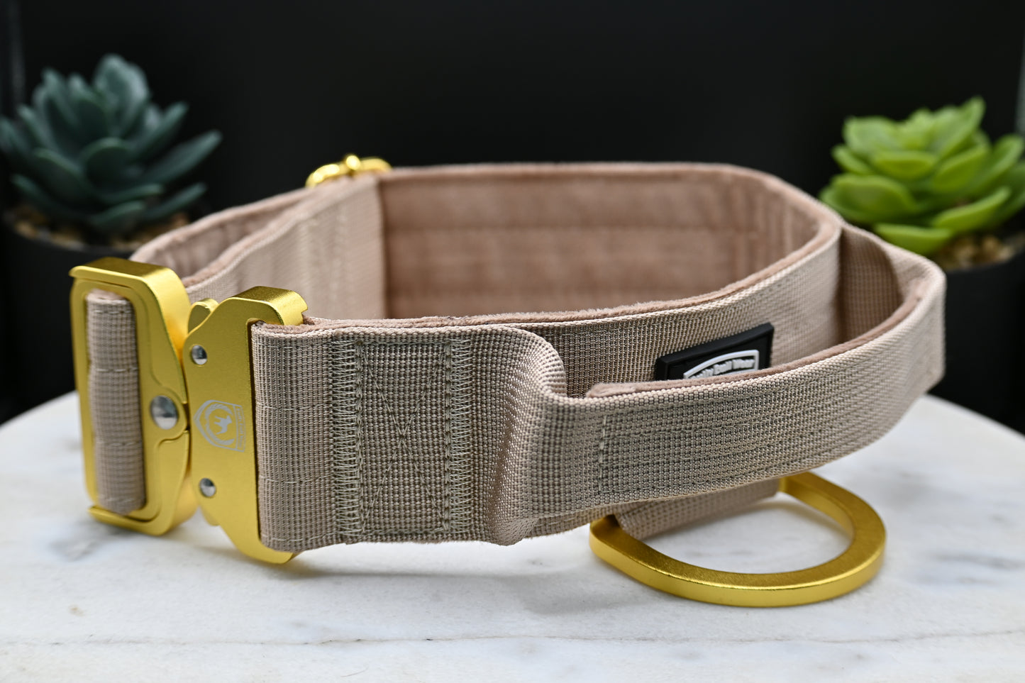 Combat collar | cream velvet