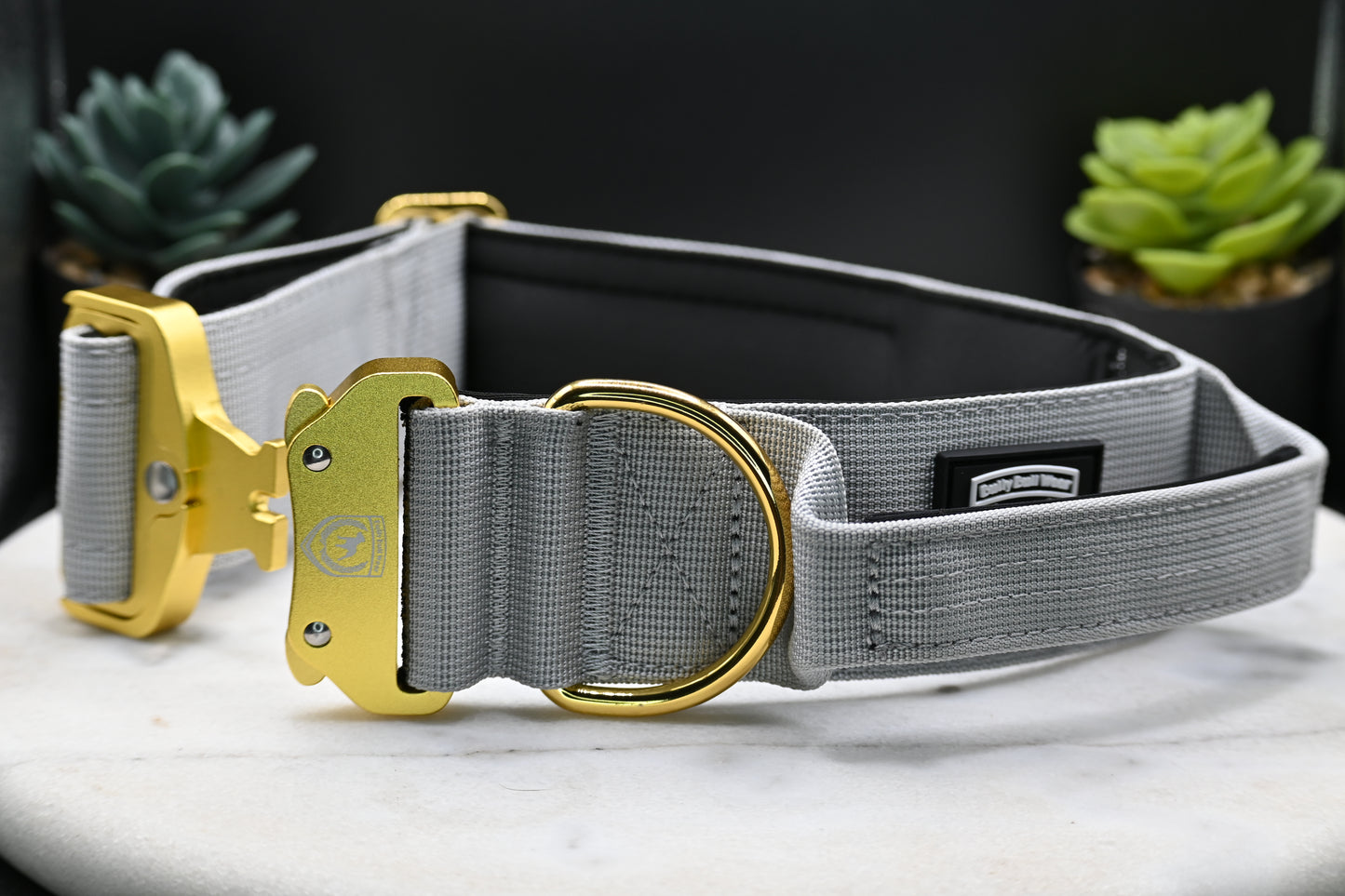 Combat Collar LED I stonegrey gold